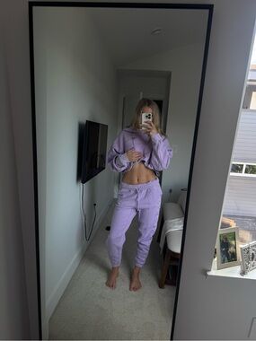 Ivy Park Adidas Cropped Hoodie and Jogger Set